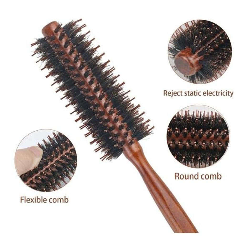 Brosse Ronde Professionnelle Anti-Statique – Coiffage Facile & Brillance