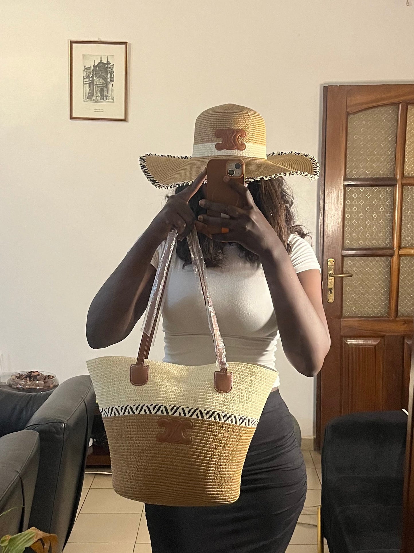 Sac et chapeau de plage