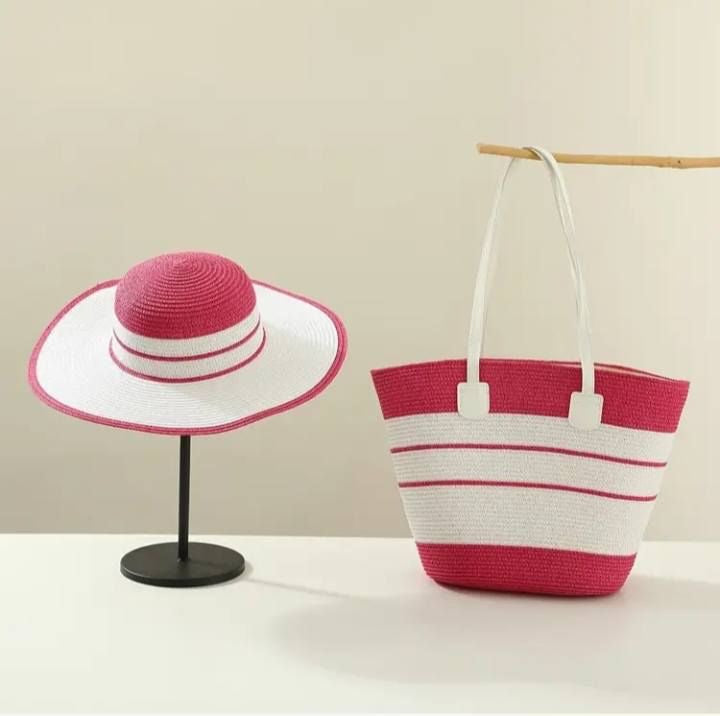 Sac et chapeau de plage Céline